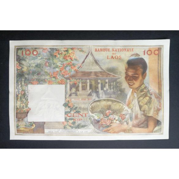 Laosz 100 Kip 1957 AUNC 
