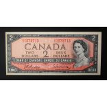 Canada 2 Dollars 1954 VF