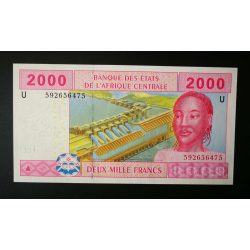 Central African States Cameroon 2000 Francs 2002 UNC