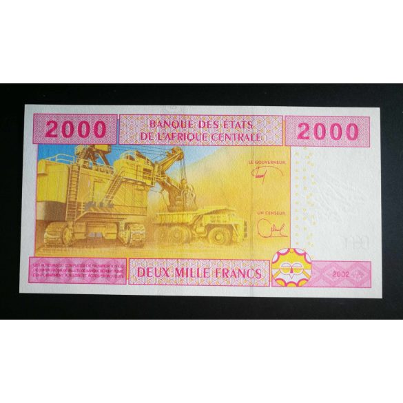 Central African States Cameroon 2000 Francs 2002 UNC