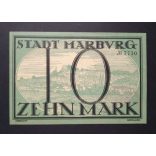 Németország 10 Mark Marburg 1918 Aunc 