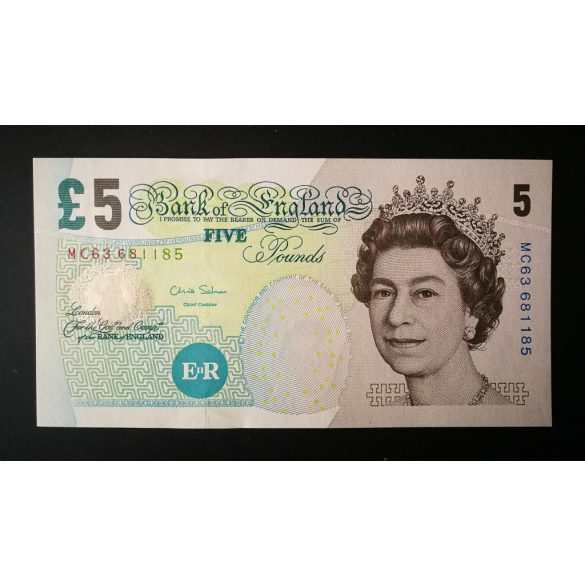 Anglia 5 Pounds 2002 UNC