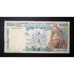 Nyugat-afrikai Államok Szenegál 5000 Francs 1998 VG+
