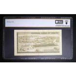 Malta 1 Pound 1967/69 VF - PCGS 30 Graded Banknote