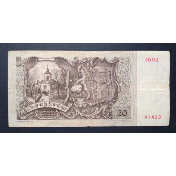 Ausztria 20 Schilling 1950 F