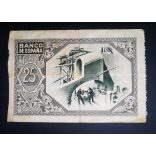 Spain 25 Pesetas 1937 Bilbao VF