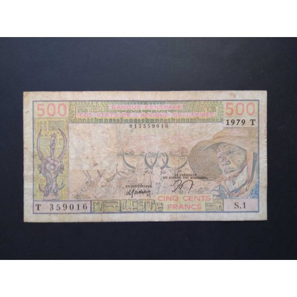 West African States Togo 500 Francs 1979 VG+