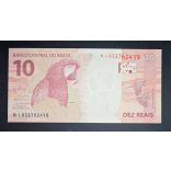 Brazil 10 Reais 2010 Unc 