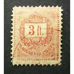 Hungary 1888 Letter, red cipher 3 FT. perf 11 1/2 used