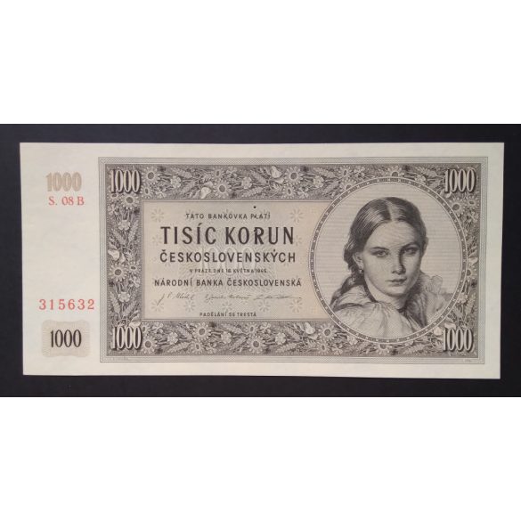 Czechoslovakia 1000 Korun 1945 Specimen Unc