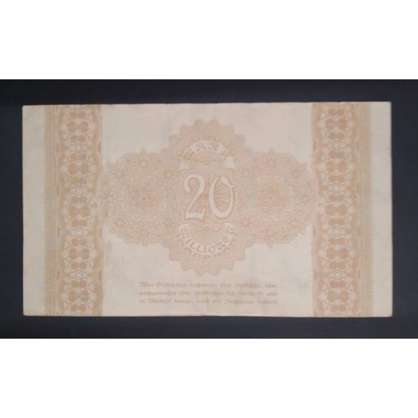 Germany 20 Million Mark Freital 1923 VF+