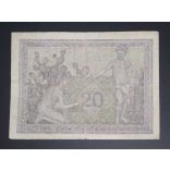 Algéria 20 Francs 1942 VG+