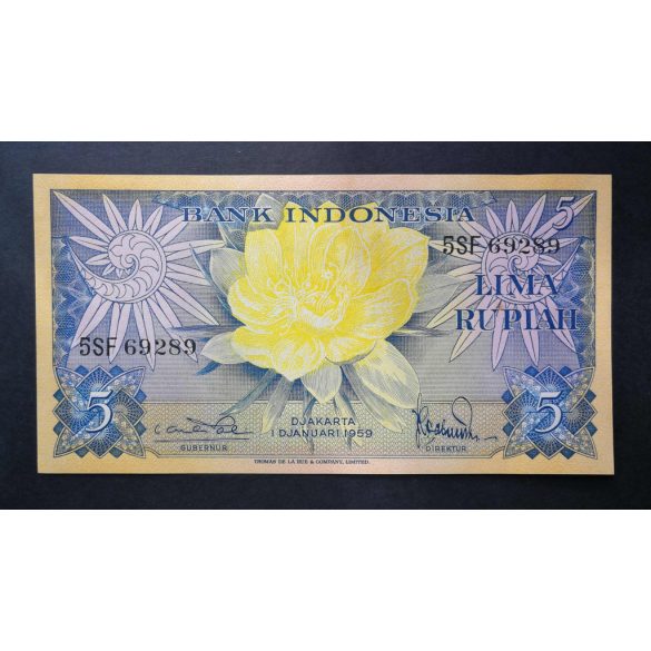 Indonesia 5 Rupiah 1959 Unc
