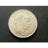 Hungary 1 Forint 1873 KB silver