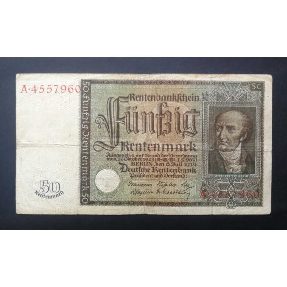 Németország 50 Rentenmark 1934 F