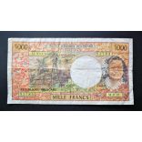 French Pacific Territories 1000 Francs 2002-2008 F