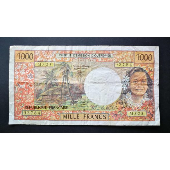 Francia csendes-óceáni területek 1000 Francs 2002-2008 F