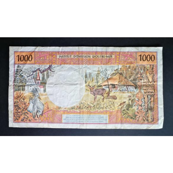 French Pacific Territories 1000 Francs 2002-2008 F