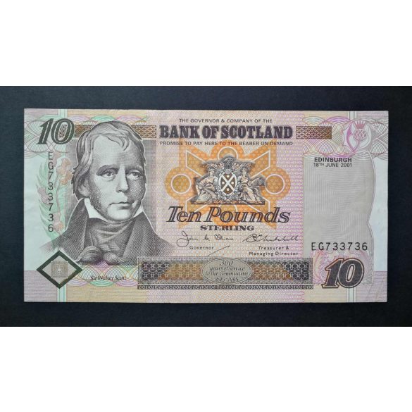 Scotland 10 Pounds Sterling 2001 VF