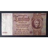 Germany 1000 Reichsmark 1936 UNC