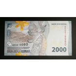 Indonesia 2000 Rupiah 2022 Unc