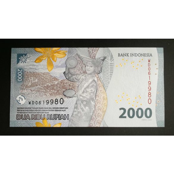 Indonesia 2000 Rupiah 2022 Unc