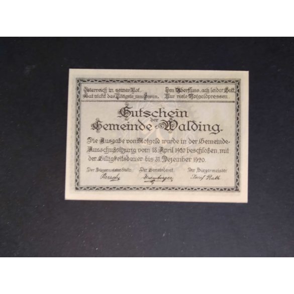 Austria 20 Heller 1920 Unc Walding