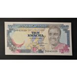 Zambia 10 Kwacha 1989 UNC