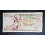 Belgium 1000 Francs 1967 F