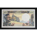 New Caledonia 500 Francs 1969-72 P-60a UNC