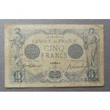 France 5 Francs 1912-17 VG