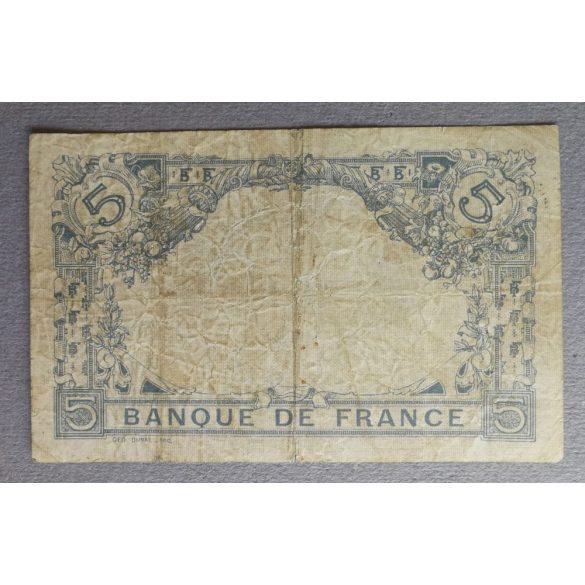France 5 Francs 1912-17 VG