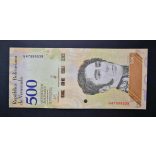 Venezuela 500 Bolivares 2018 Unc 