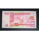 Belize 5 Dollars 2011 UNC 