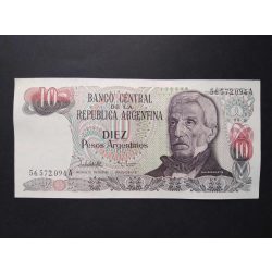 Argentína 10 Pesos 1984 Unc-