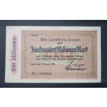 Németország Essen 500 Millió Mark 1923 XF 