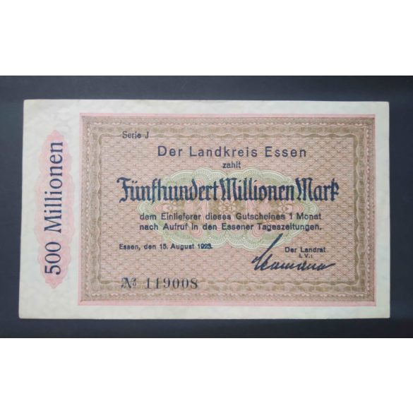 Germany Essen 500 Million Mark 1923 XF