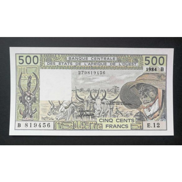 Nyugat-afrikai Államok Benin 500 Francs 1984 UNC