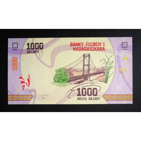 Madagaszkár 1000 Ariary 2017 UNC 