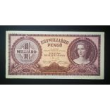 Hungary 1 billion Pengő 1946 VF