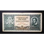 Hungary 10 million Pengő 1945 F