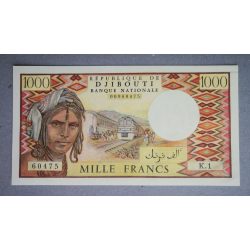 Dzsibuti 1000 Francs 1979 Aunc+ aláírás nélkül