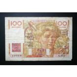 France 100 Francs 1949 VG+