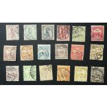 Hungary 1900 TURUL and King Franz Joseph 18 pcs. perf. 12 : 11 3/4 used
