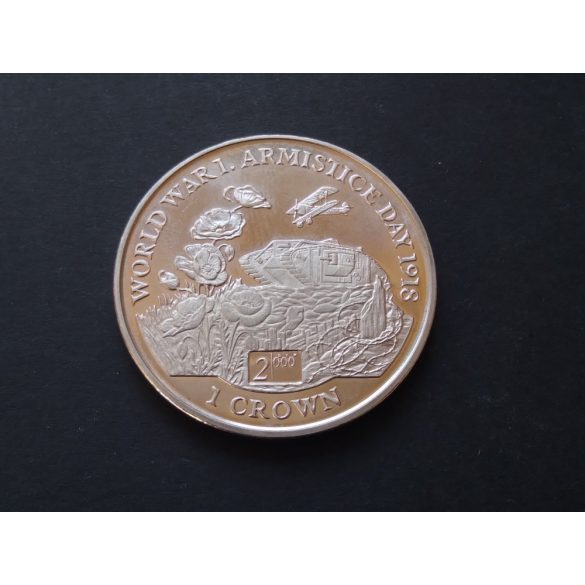 Isle of Man 1 Crown 1997 28.2 g World war I. armistice day  copper-nickel