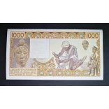 West African States, Ivory Coast 1000 Francs 1986 UNC-