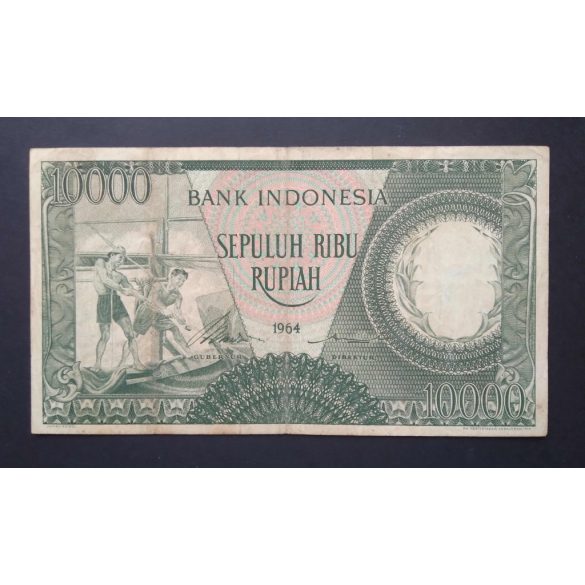 Indonézia 10000 Rupiah 1964 F