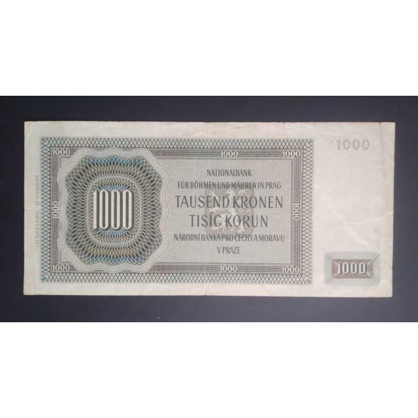 Cseh-Morva Protektorátus 1000 Korun 1942 F 