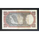Rodézia 2 Dollars 1970 F