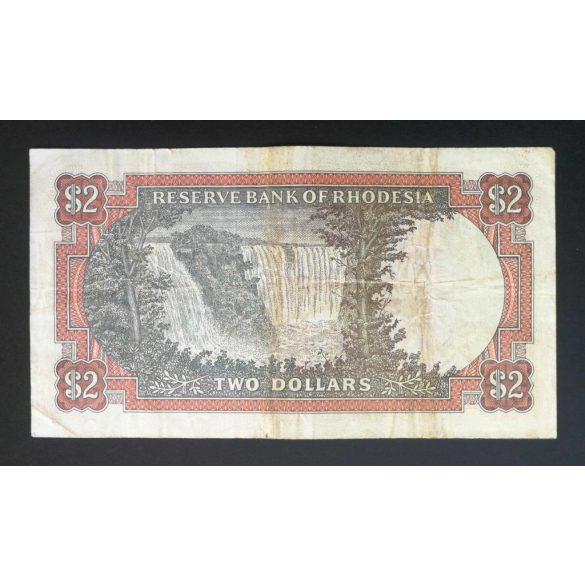 Rodézia 2 Dollars 1970 F